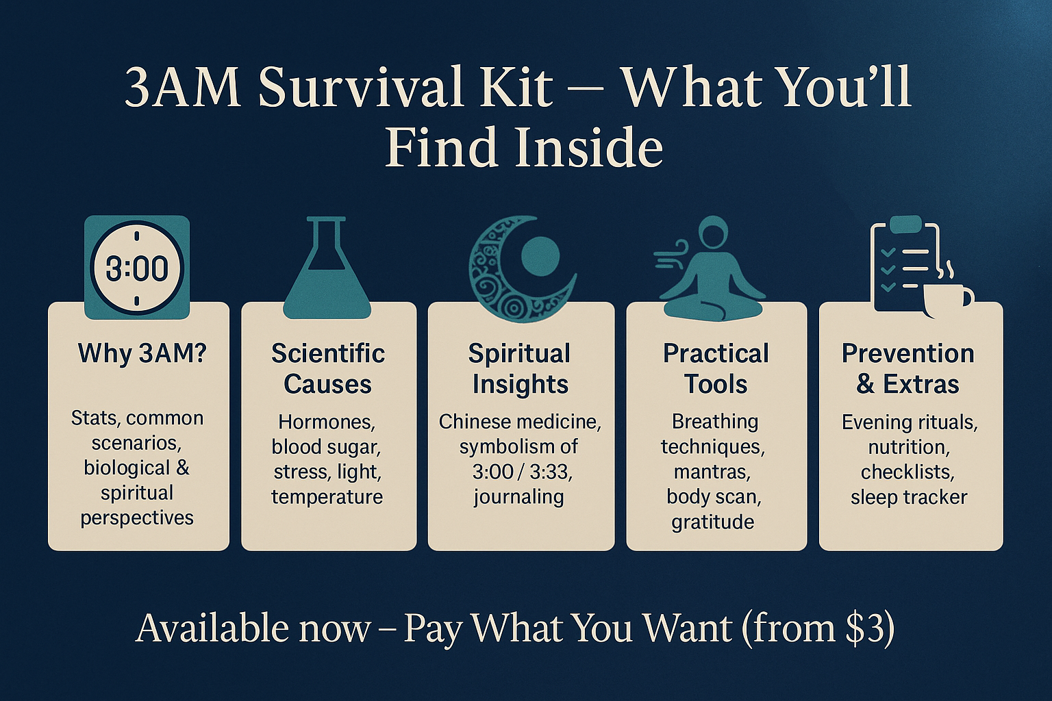 3AM Survival Kit: Why You Wake Up at 3AM – and How to Sleep Again, Naturally